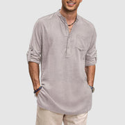 Josiah - Atmungsaktives Langarmshirt im Casual-Stil