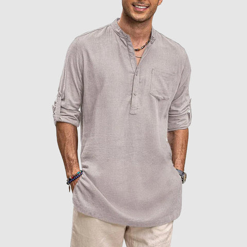 Josiah - Atmungsaktives Langarmshirt im Casual-Stil
