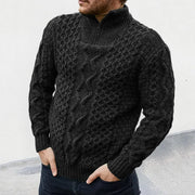 Richard - Lässiger, warmer Strickpullover mit Reißverschluss für Herren