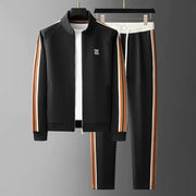 Deon - Stilvolles Trainingsanzug-Set mit seitlichen Streifen, Reißverschlussjacke und Hose für Herren
