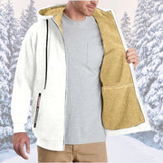 TOMMY - Fleece-Kapuzenpullover mit Reißverschluss