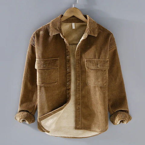 Sander - Stilvolle Cordjacke mit Brusttaschen für Herren