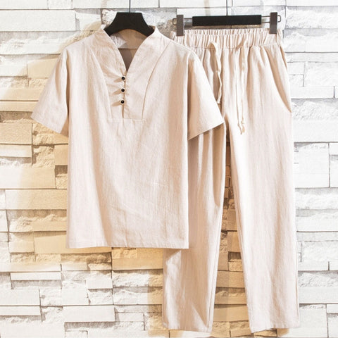 Kaden - Lässiges Hemd- und Hosen-Set