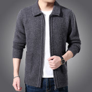 Alain - Lässige, vielseitige Strickjacke mit Reißverschluss für Herren
