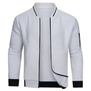 Sergio - Lässige Waffelstrickjacke mit Reißverschluss für Herren