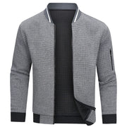 Sergio - Lässige Waffelstrickjacke mit Reißverschluss für Herren