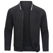 Sergio - Lässige Waffelstrickjacke mit Reißverschluss für Herren