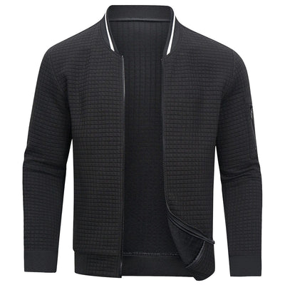 Sergio - Lässige Waffelstrickjacke mit Reißverschluss für Herren
