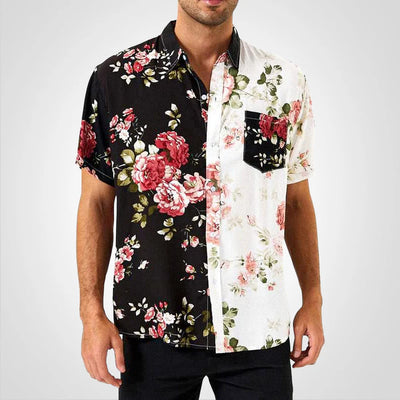 Cielo - Herrenhemd mit hawaiianischen Blumen