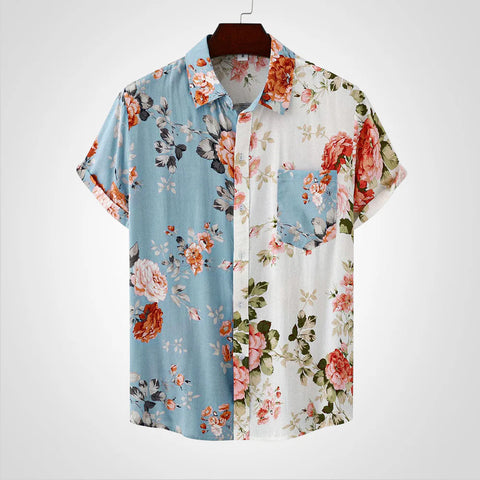 Cielo - Herrenhemd mit hawaiianischen Blumen