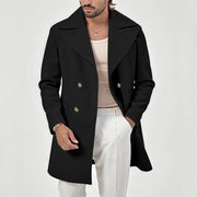 Herold - Eleganter Trenchcoat mit doppeltem Knopfverschluss und breitem Kragen für Herren