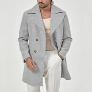 Herold - Eleganter Trenchcoat mit doppeltem Knopfverschluss und breitem Kragen für Herren