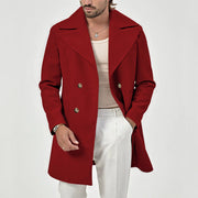 Herold - Eleganter Trenchcoat mit doppeltem Knopfverschluss und breitem Kragen für Herren