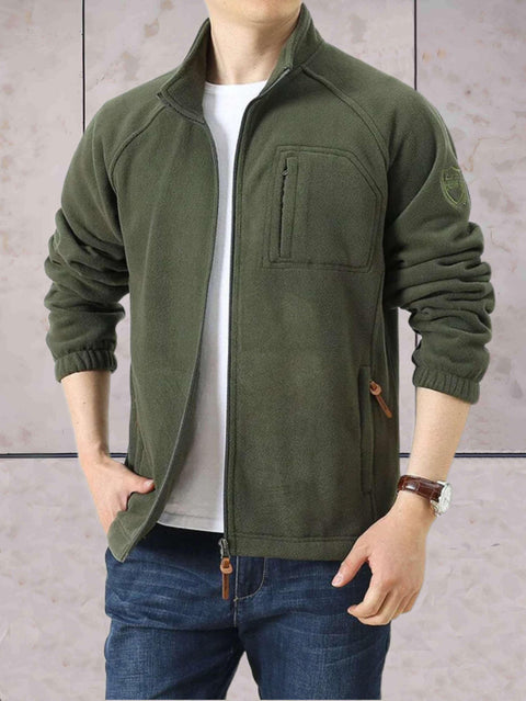 Morgan - Lässige, warme Fleecejacken mit Stehkragen für Herren