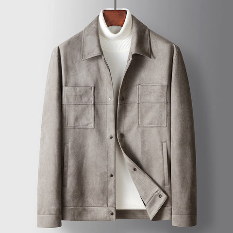 Aleandro - Klassische, elegante Knopfjacke mit Revers für Herren