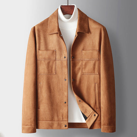 Aleandro - Klassische, elegante Knopfjacke mit Revers für Herren