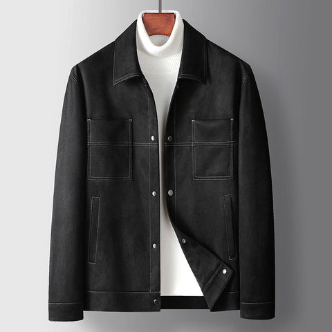 Aleandro - Klassische, elegante Knopfjacke mit Revers für Herren