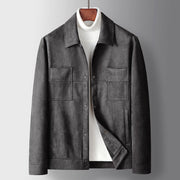 Aleandro - Klassische, elegante Knopfjacke mit Revers für Herren