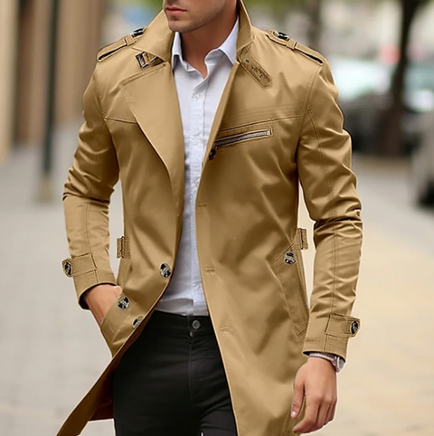 Roland - Eleganter warmer Trenchcoat für Herren