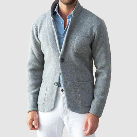 Bernie - Eleganter, warmer Strickblazer mit Knöpfen für Herren