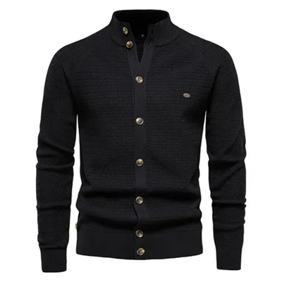 Arthuro - Lässige, warme Strickjacke mit Knöpfen für Herren