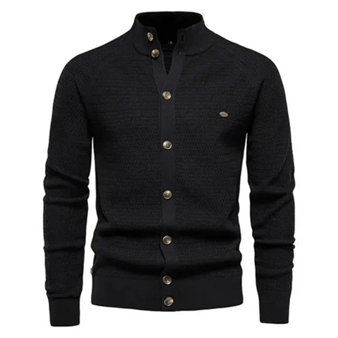 Arthuro - Lässige, warme Strickjacke mit Knöpfen für Herren