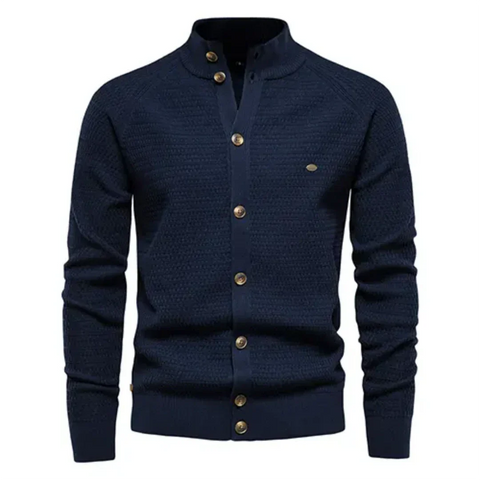 Arthuro - Lässige, warme Strickjacke mit Knöpfen für Herren