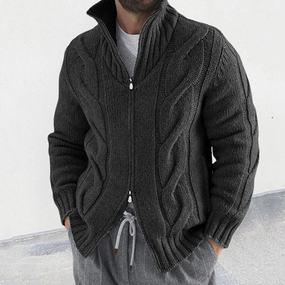 Clinton - Vielseitiger, lässiger Cardigan-Pullover mit Reißverschluss