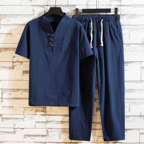 Kaden - Lässiges Hemd- und Hosen-Set