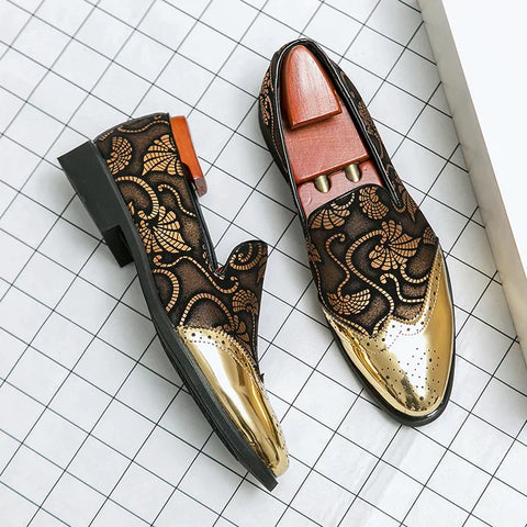 Lawrence - Stylische Loafer mit Spitzenmuster für Herren