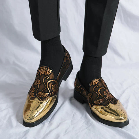 Lawrence - Stylische Loafer mit Spitzenmuster für Herren