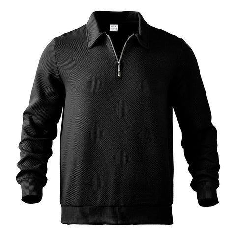 Ronan - Stylischer Polo-Pullover mit Reißverschluss für Herren