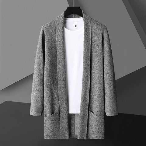 Anthony - Stilvoller, locker gestrickter Cardigan mit offener Vorderseite für Herren