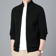Leandro - Lässige Strickjacke mit Reißverschluss für Herren