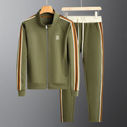 Deon - Stilvolles Trainingsanzug-Set mit seitlichen Streifen, Reißverschlussjacke und Hose für Herren