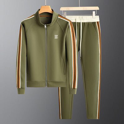 Deon - Stilvolles Trainingsanzug-Set mit seitlichen Streifen, Reißverschlussjacke und Hose für Herren