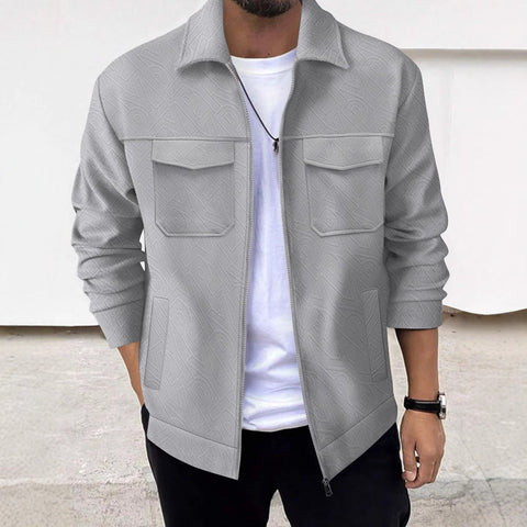 Dirk - Stylische Cargo-Jacke mit Reißverschluss für Herren