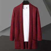 Anthony - Stilvoller, locker gestrickter Cardigan mit offener Vorderseite für Herren