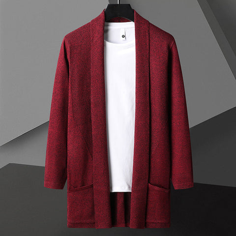 Anthony - Stilvoller, locker gestrickter Cardigan mit offener Vorderseite für Herren
