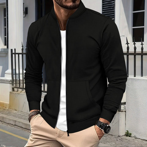 Echo - Lässige Jacke mit Struktur und Reißverschluss