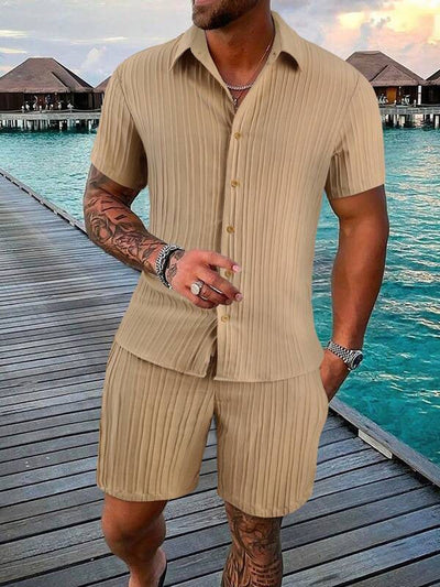 Franz - Stylisches Polohemd mit Knöpfen und kurze Hose für Herren