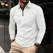 Alvar - Lässiges Slim-Fit-Langarmhemd mit Reißverschluss für Herren