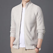 Leandro - Lässige Strickjacke mit Reißverschluss für Herren