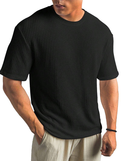 Wade - Lässiges Strick-T-Shirt für Herren