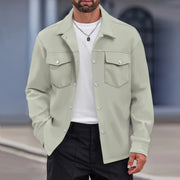 Darren - Lässige, stilvolle Jacke mit Knöpfen und Brusttasche für Herren