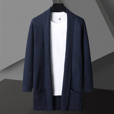 Anthony - Stilvoller, locker gestrickter Cardigan mit offener Vorderseite für Herren