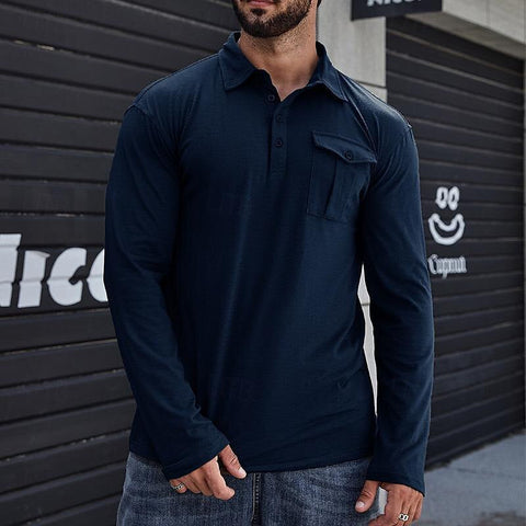 Bronson - Stilvolles, lässiges Langarm-Poloshirt