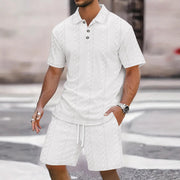 Eduard - Stilvolles lockeres Set aus Polohemd und Shorts für Herren