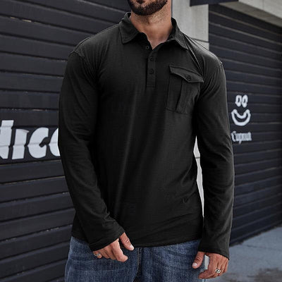 Bronson - Stilvolles, lässiges Langarm-Poloshirt