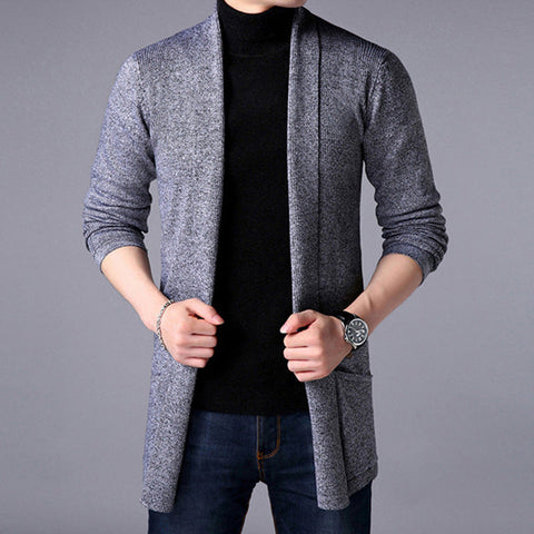 Nolan - Eleganter, locker geschnittener Strickcardigan mit offener Vorderseite für Herren